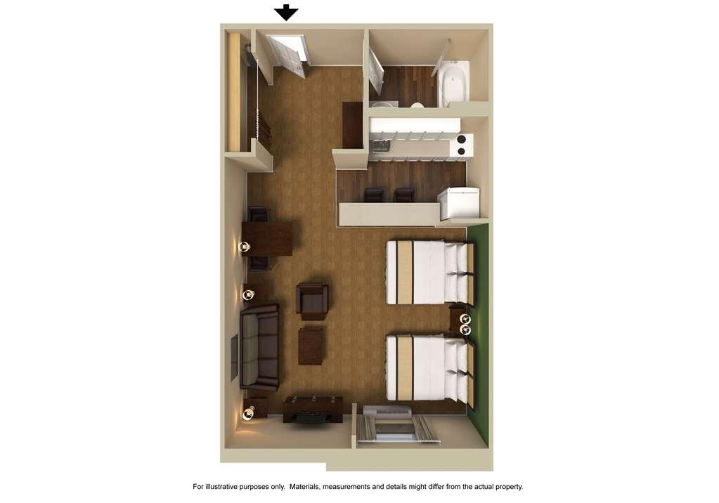 Extended Stay America Select Suites - Raleigh - Cary - Regency Parkway South Habitación foto